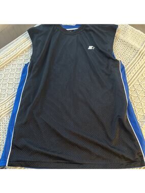 Starter Basketball Reversible Jersey Mens Medium Blue Sleeveless Vintage 38 Y2K
